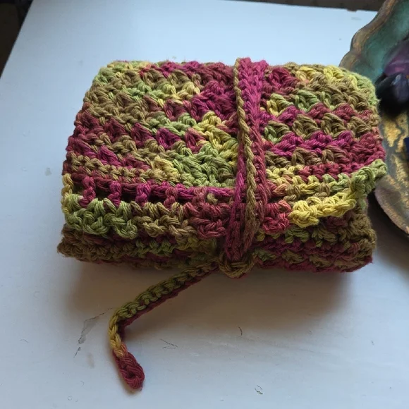 Fall Tarot Card Holder 3 Card Spread Layout Wrap- Handmade Crochet - Picture 5 of 10